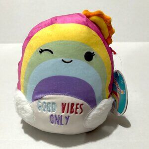 NWT Squishmallows 8" Sunshine The Rainbow Good Vibes Plush